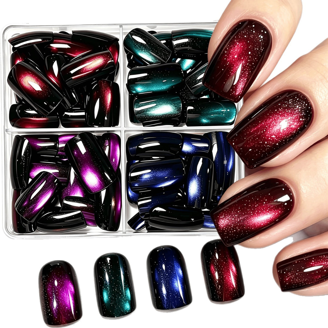 Gradient Glitter Press-On Nail Set Stornfield