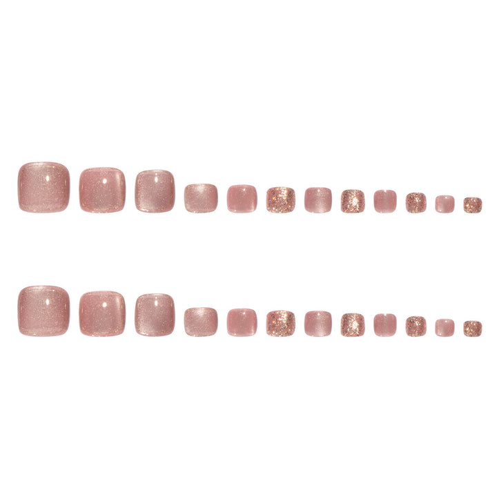 Nail art set with glamorous glitter accents and elegant designs Stornfield