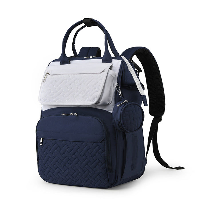 Multi-Functional Quilted Diaper and Travel Backpack Stornfield