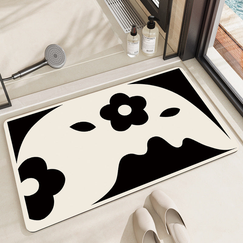 Playful Cartoon Dog-Themed Bath Mat Stornfield