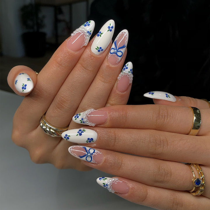 Exclusive stiletto nails with floral design Stornfield