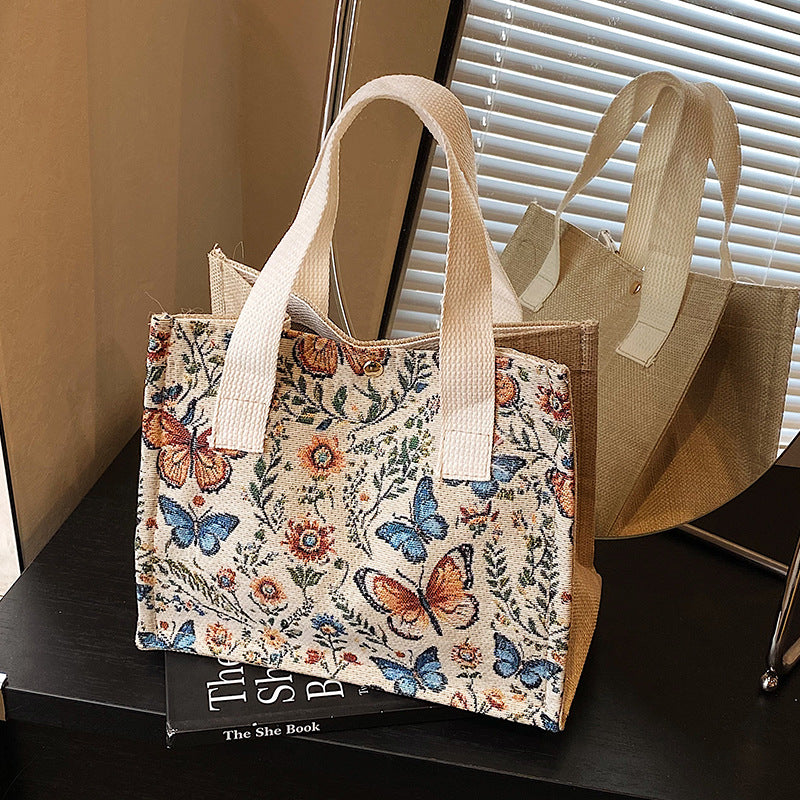 Eco-Friendly Butterfly Print Tote Bag