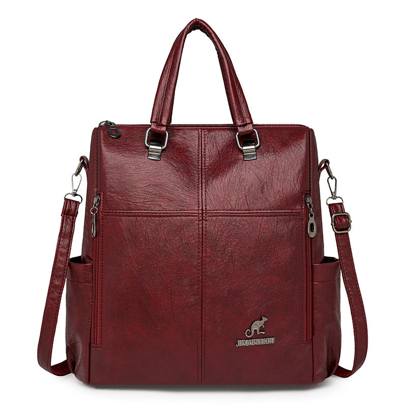 Multi-Functional Faux Leather Handbag Stornfield