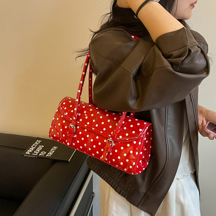 Polka Dot Handheld Satchel Bag