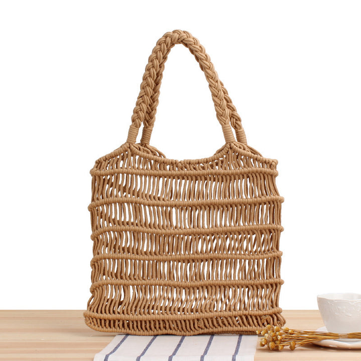 Braided tote bag with inner pouch Stornfield