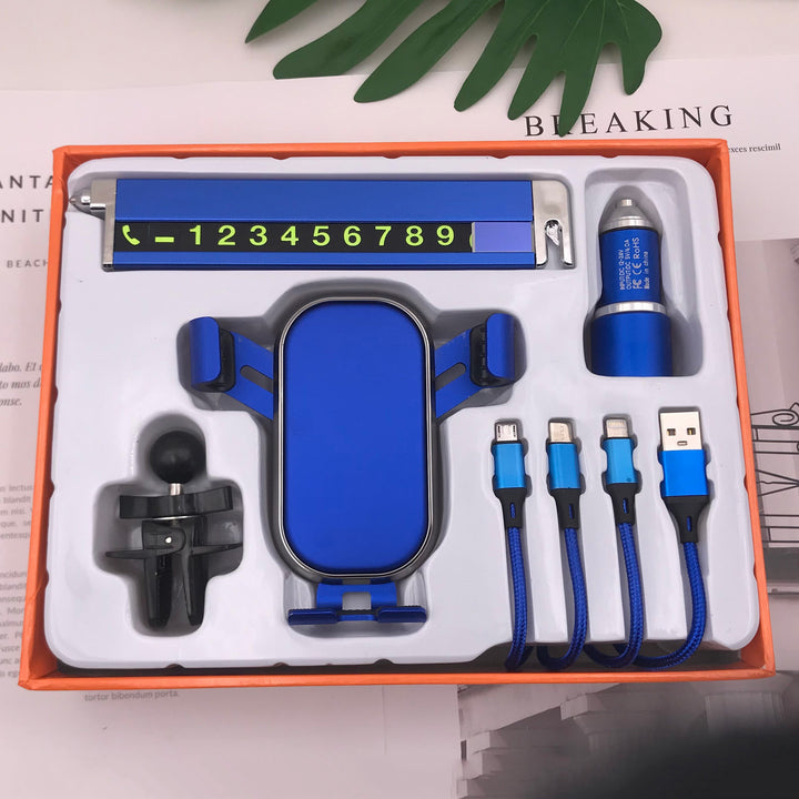 Unisex cordless car charging holder with integrated phone holder Stornfiled