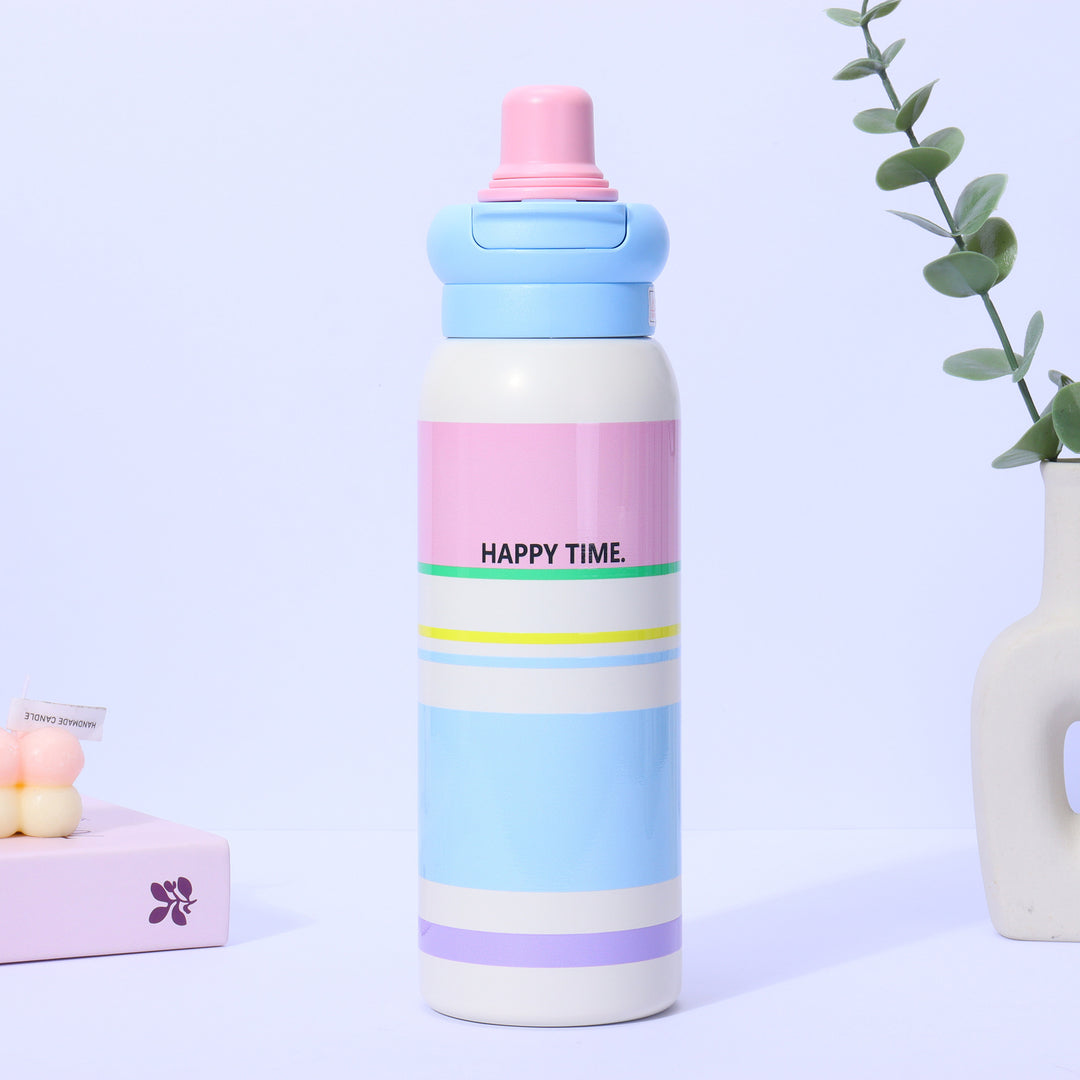 Women's thermo water bottle with non-slip grip and unique design Stornfield