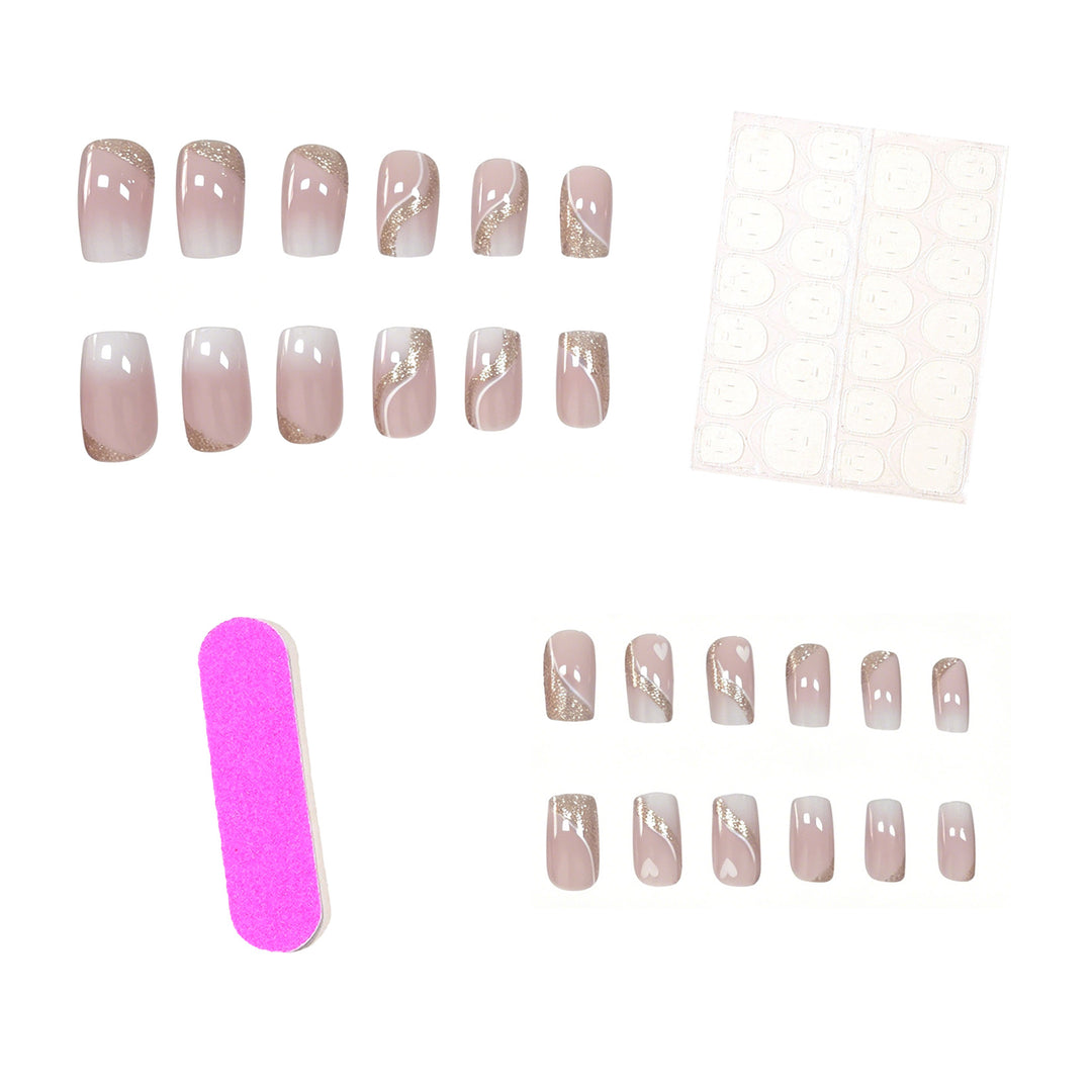 Elegant Glittery Nail Art Extensions Stornfield