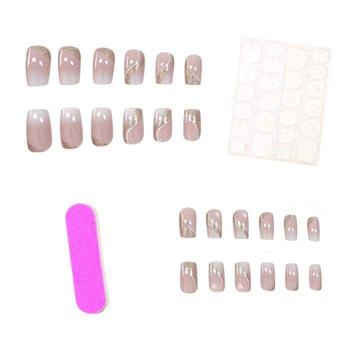 Elegant Glittery Nail Art Extensions Stornfield