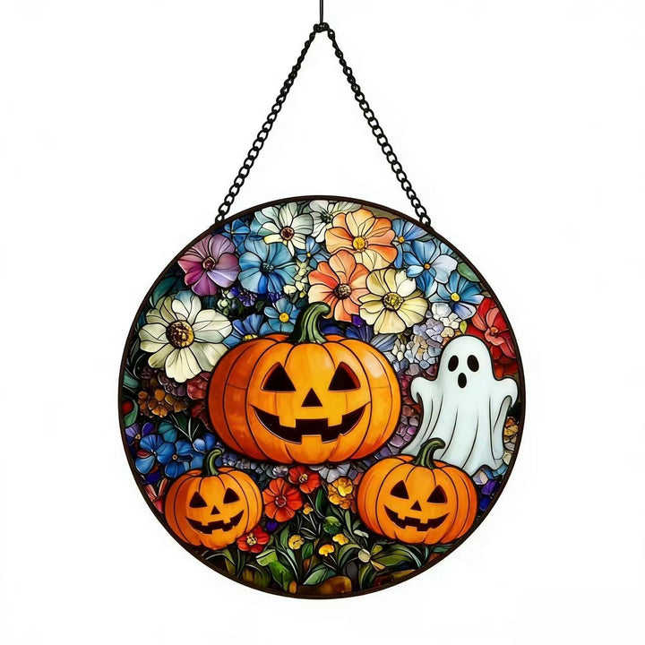 Decorative Skull Stained Glass Wall Art Stornfield