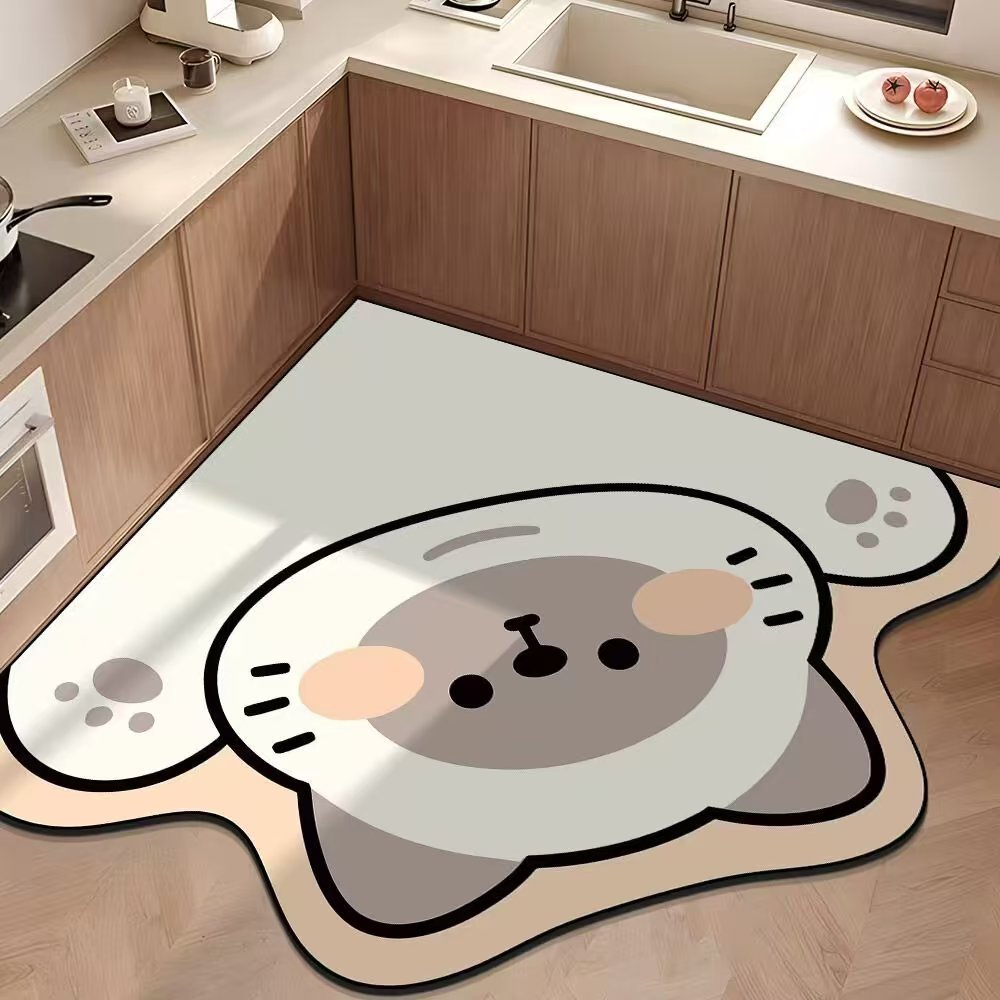 Cartoon Dog-Shaped Area Rug