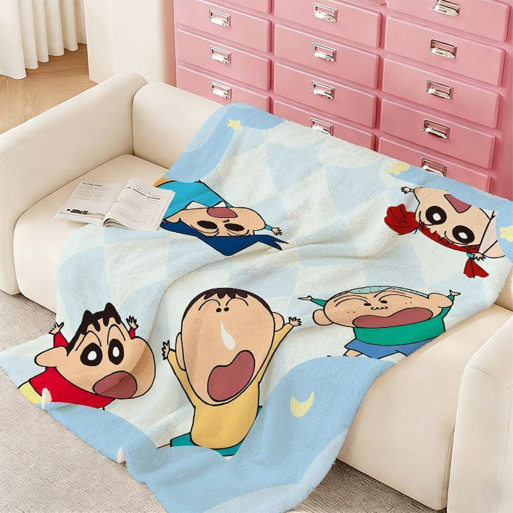 Cartoon Character Fleece Throw Blanket