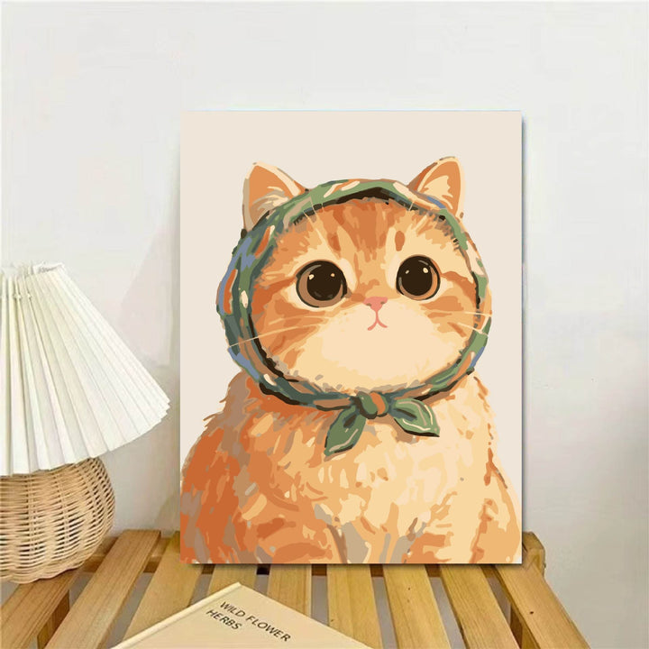 Cat-Themed Illustrated Wall Art Print Stornfield