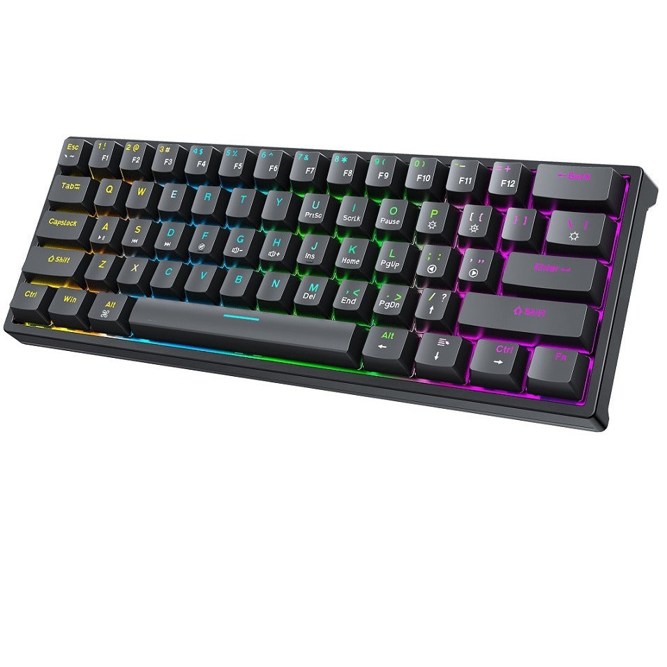 Compact Gaming Keyboard with Customizable Keys and Ergonomic Design Stornfield