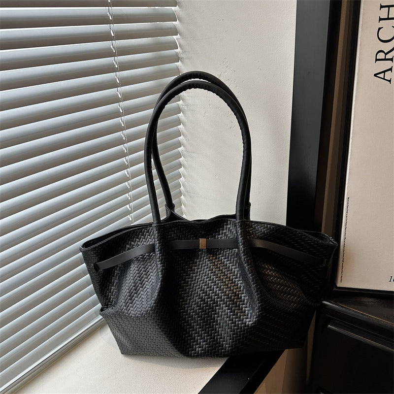 Woven Tote Handbag