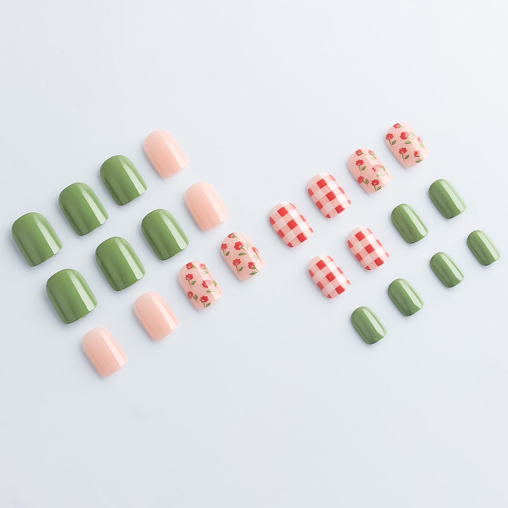 Creative Floral Design Press-On Nail Art Stornfield