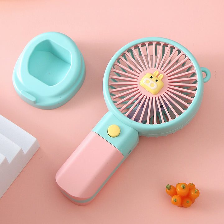 Women's Portable Hand Fan with Pony-Shaped Design Stornfield