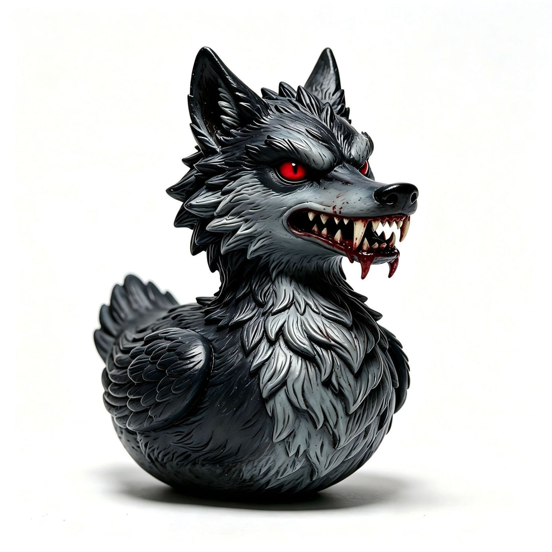 Creepy rubber duck with wolf design Stornfield