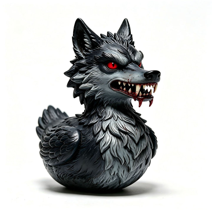 Creepy rubber duck with wolf design Stornfield