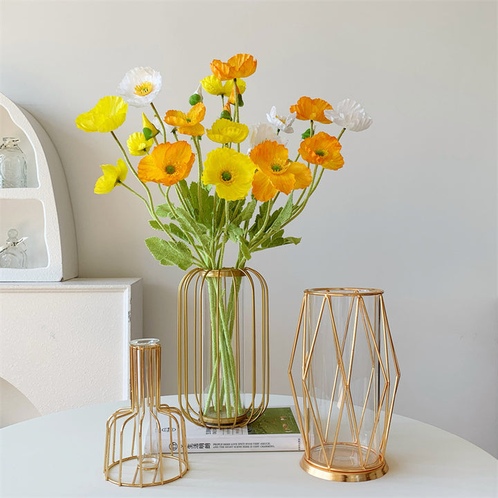 Modern Geometric Metal Vase