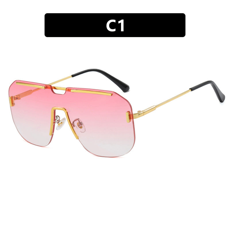 Women's geometric sunglasses with stylish metal frame and UV protection Stornfield