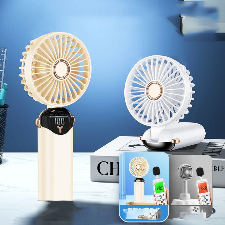 Portable Mini Hand Fan with Digital Display Stornfield