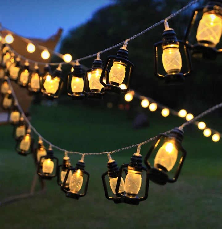Outdoor Solar Star And Globe String Lights With Waterproof Copper Wire Stornfield