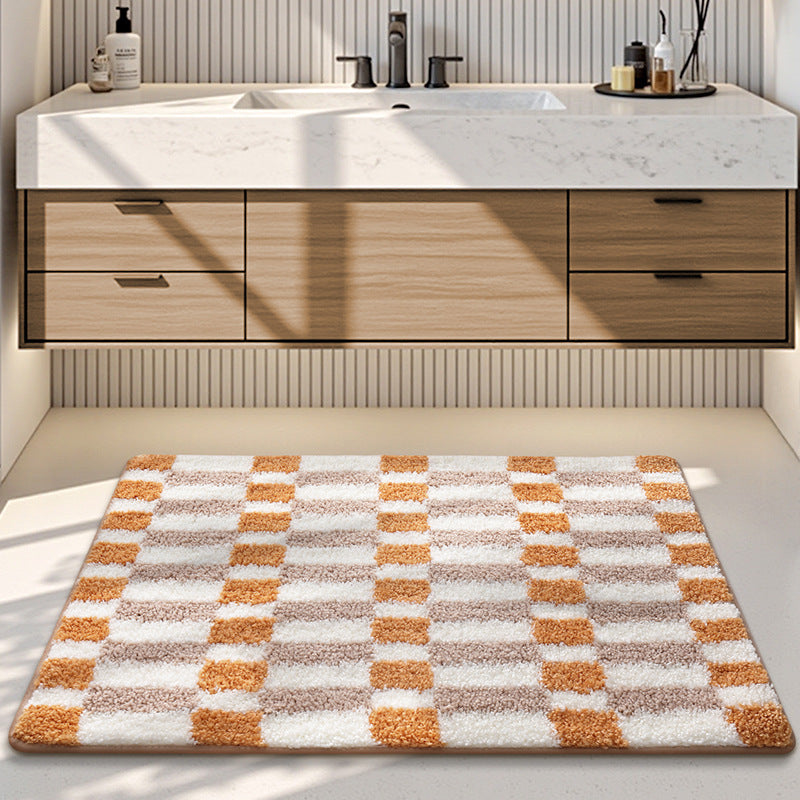 Plush Decorative Bathroom Area Mat