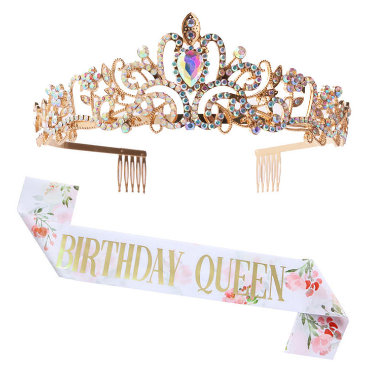 Women's Festive Crown with Elegant Sash Stornfield