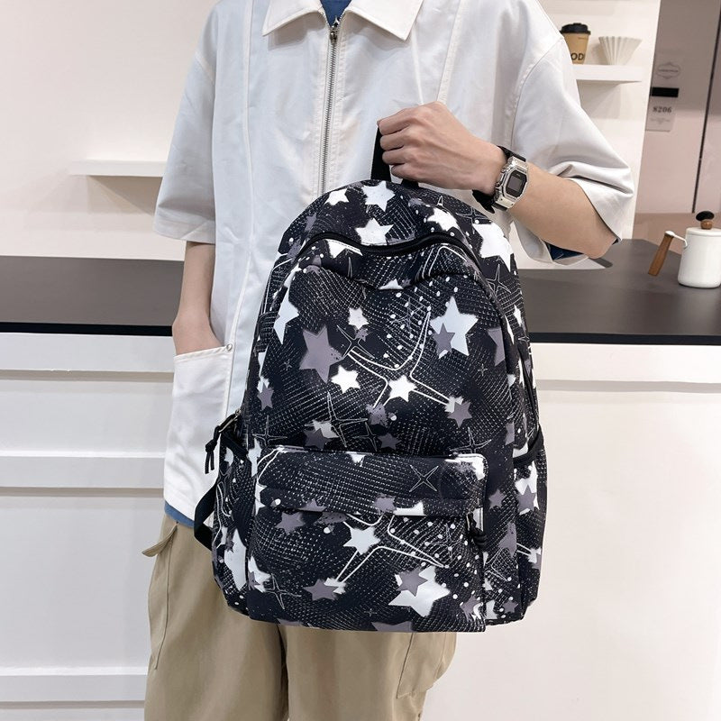 Star-Patterned School Backpack Stornfield