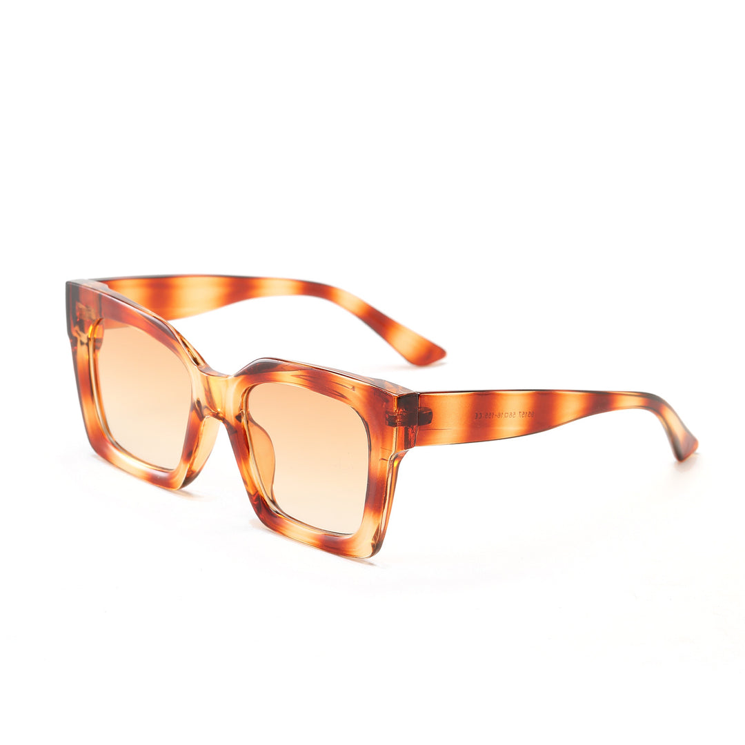 Women's trendy square sunglasses with transparent frame Stornfield