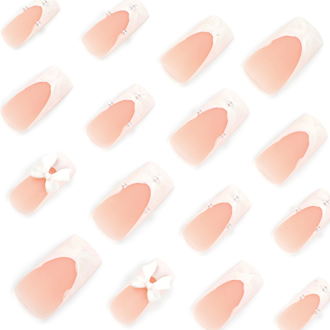 Artificial nail art with ribbon decoration Stornfield