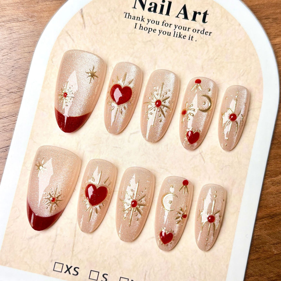 Decorative Nail Art Press-On Set 1790746114