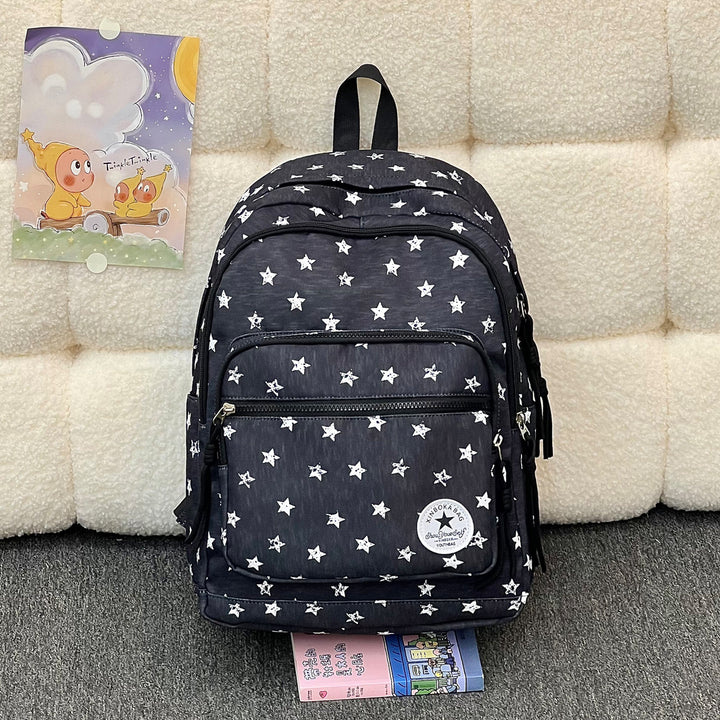Star-Embellished Casual Backpack Stornfield