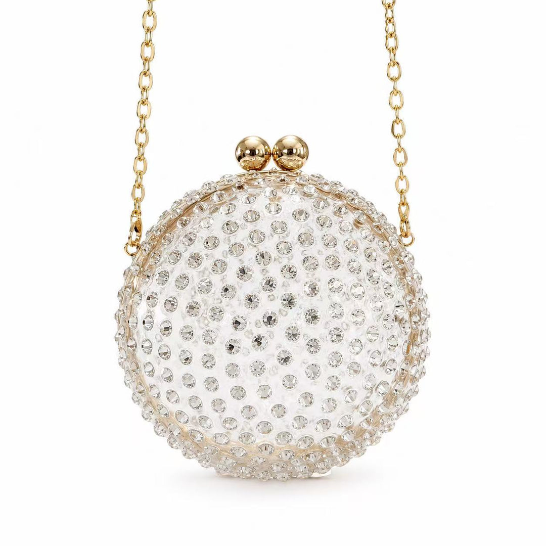 Glamorous Circular Acrylic Evening Purse