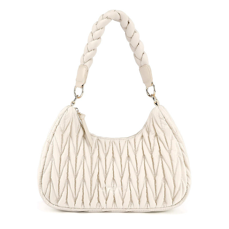 Fashionable shoulder bag with braided shoulder strap Stornfield