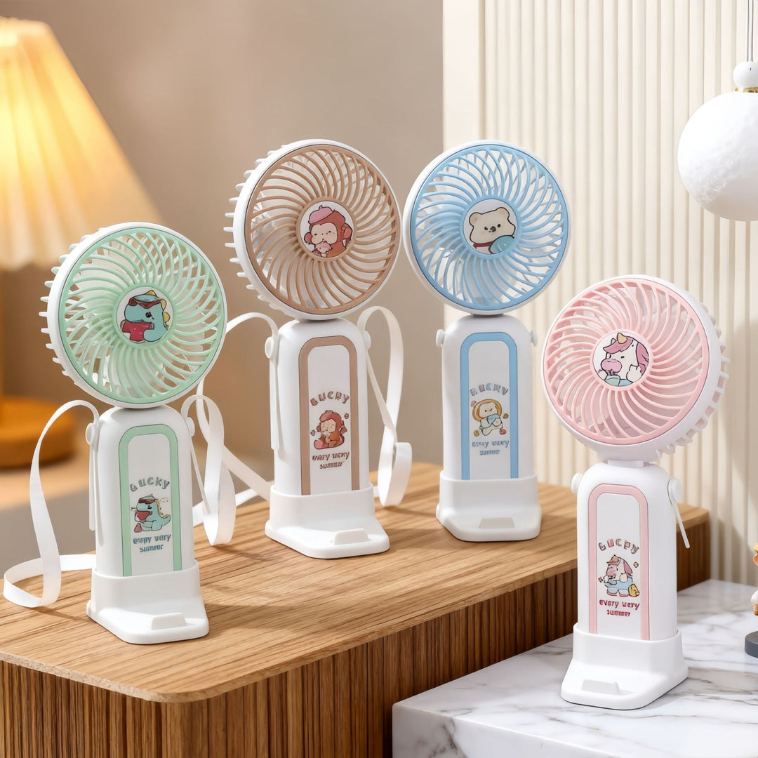 Ladies Portable Hand Fan with Cute Design Stornfield