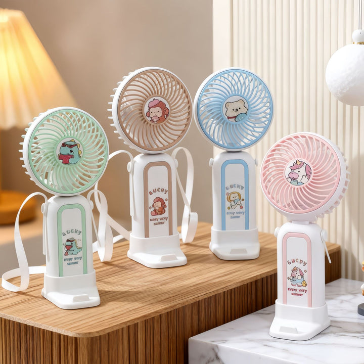 Ladies Portable Hand Fan with Cute Design Stornfield