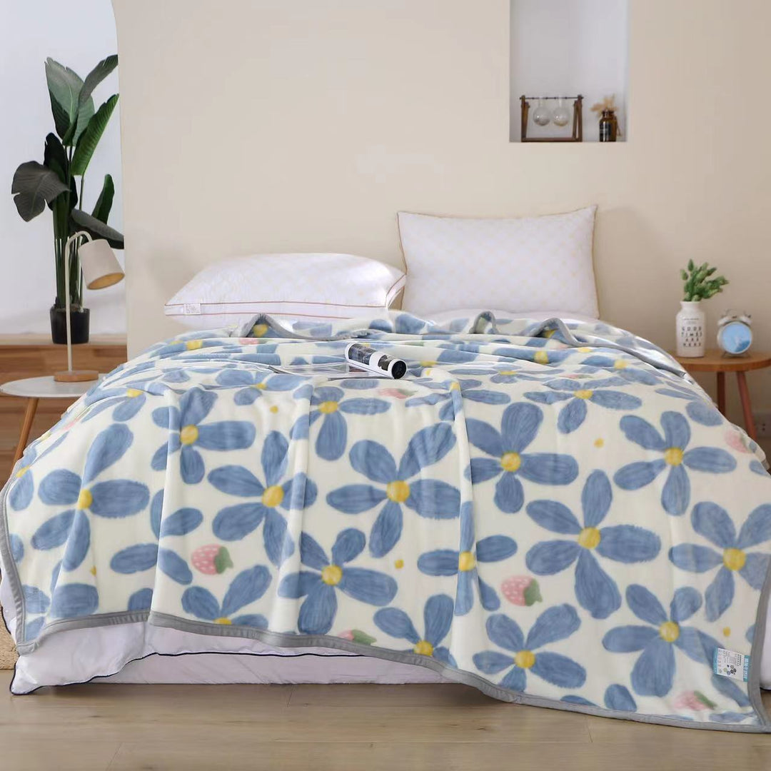 Ladies Cozy Day Bedspread with Cute Cloud Design Stornfield