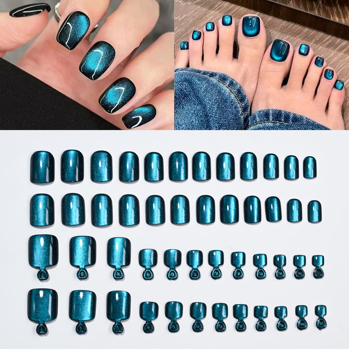Premium Glossy Press-On Nail Tips Set Stornfield