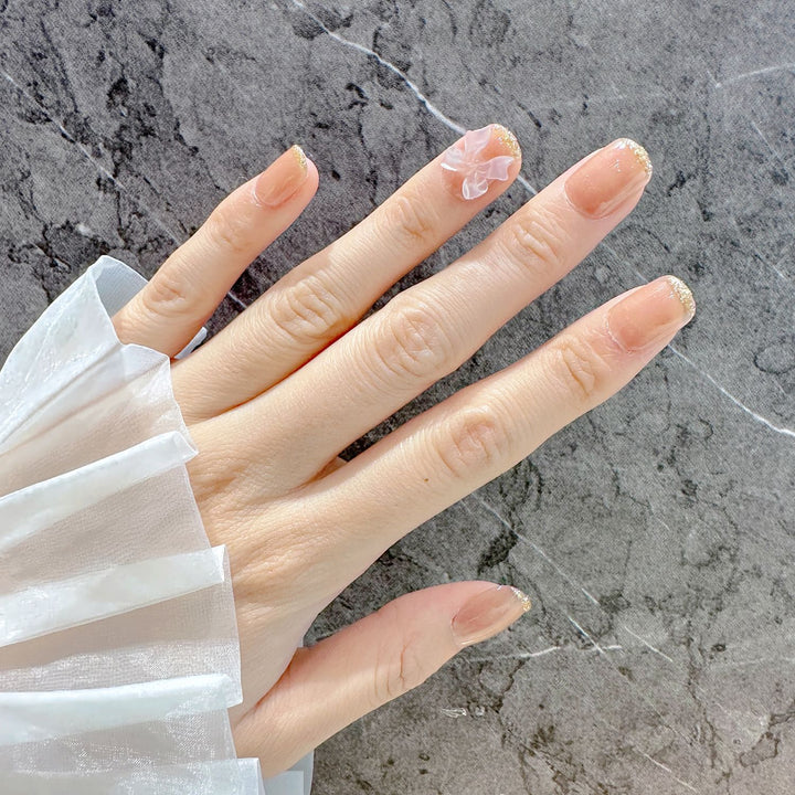 Elegant Glittered Press-On Nail Set Stornfield