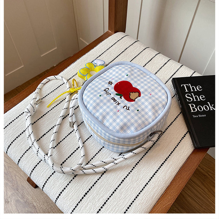 Cute Embroidered School Backpack