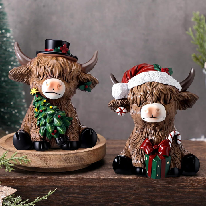 Decorative Highland Cow Figurine Stornfield