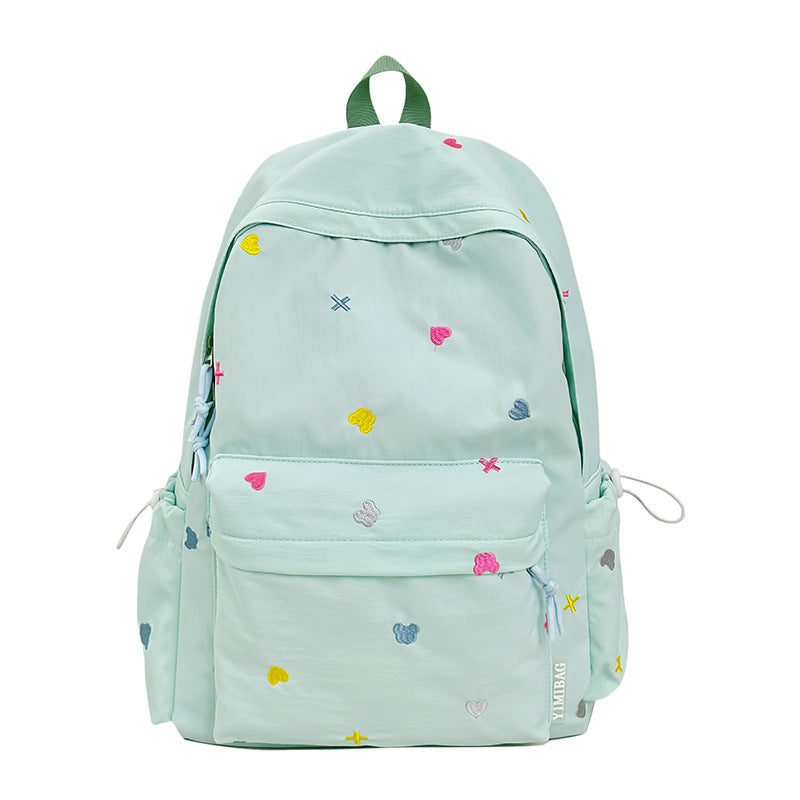 Playful Heart-Patterned Backpack Stornfield