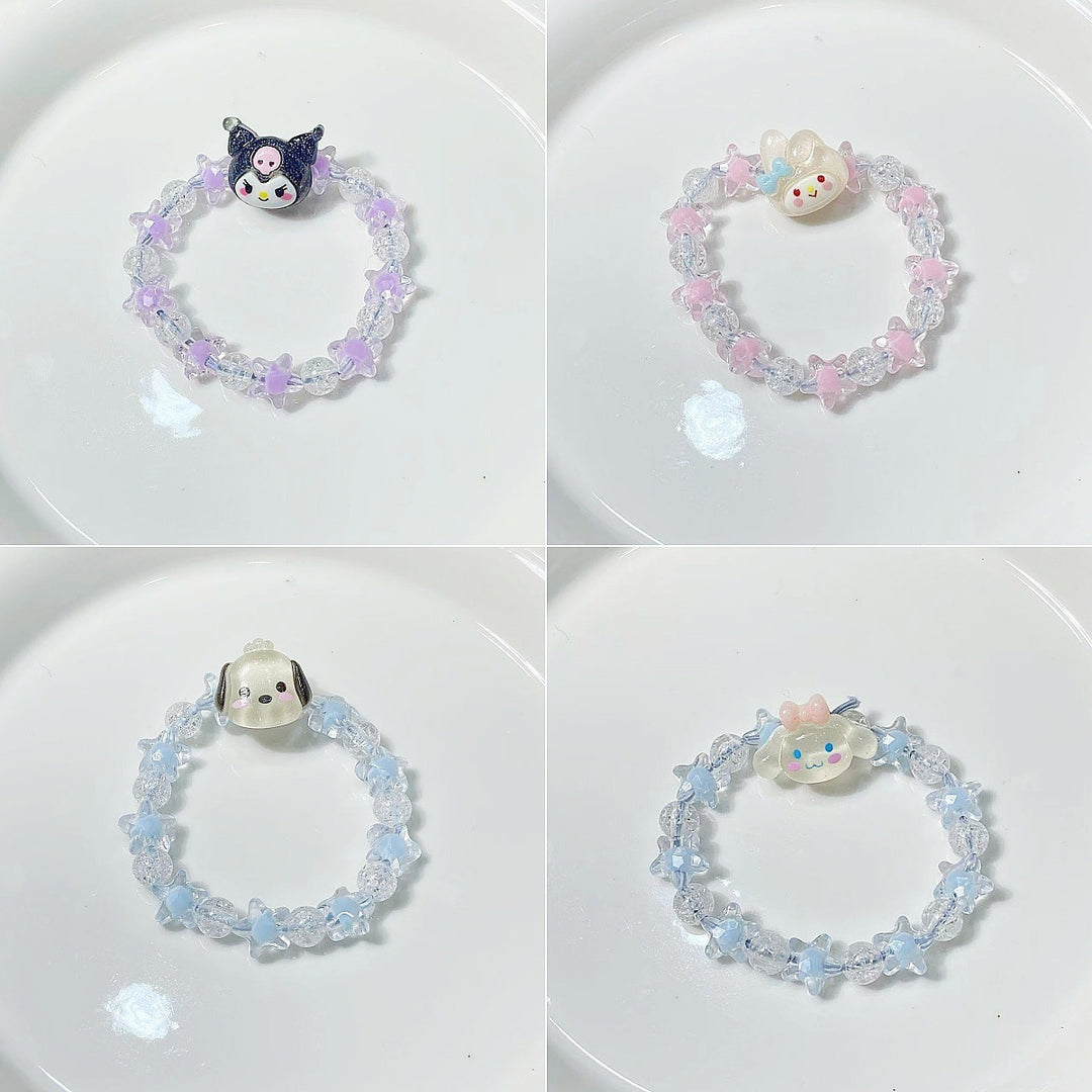 Playful bracelet with stars and cute pendant Stornfield