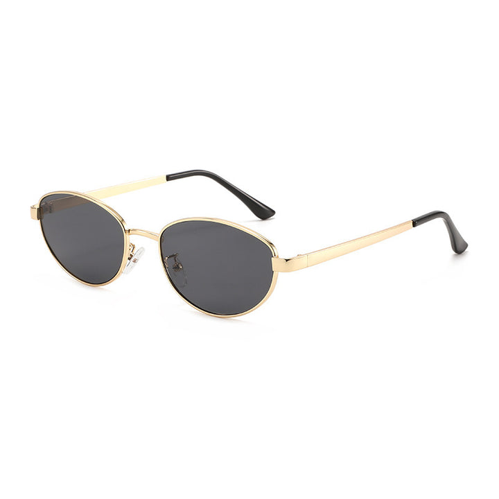 Women's fashionable sunglasses with narrow metal frame Stornfield