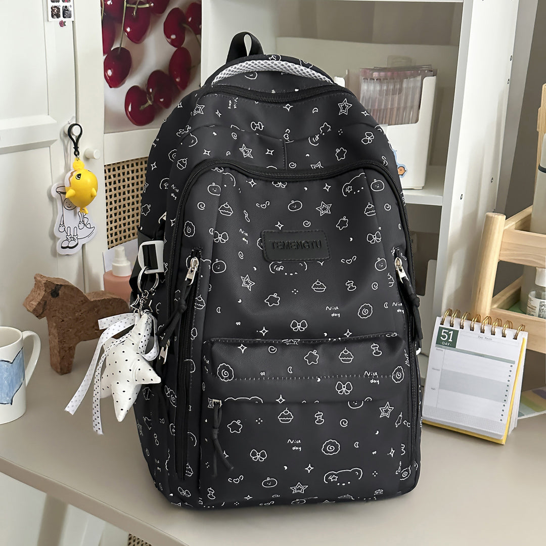 Playful Illustrated Backpack Stornfield