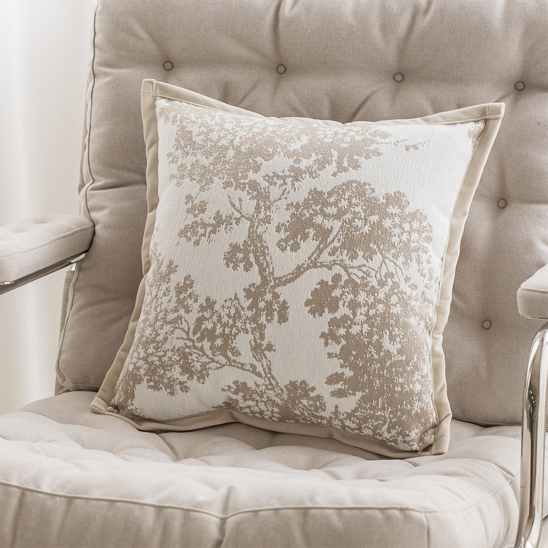 Soft and breathable decorative cushion with velvet cover