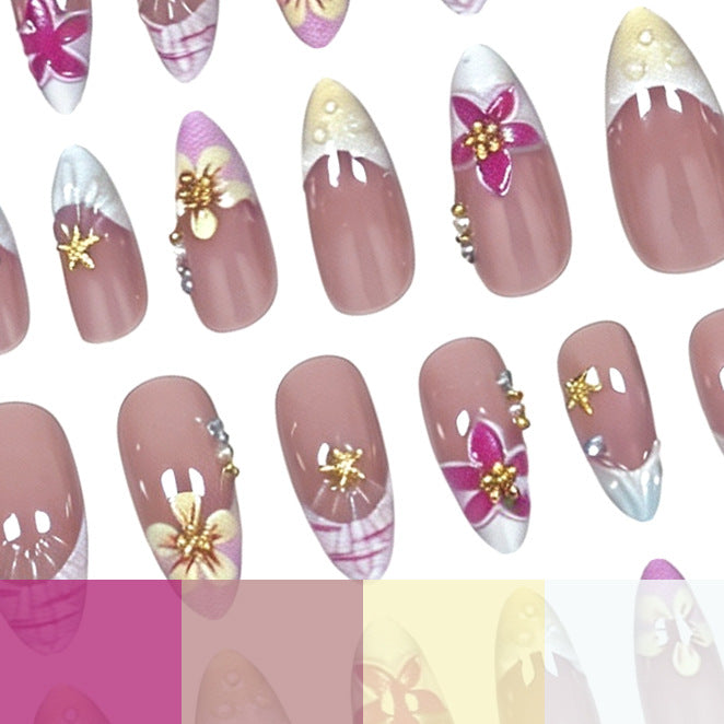 Decorative Floral Nail Enhancements Stornfield