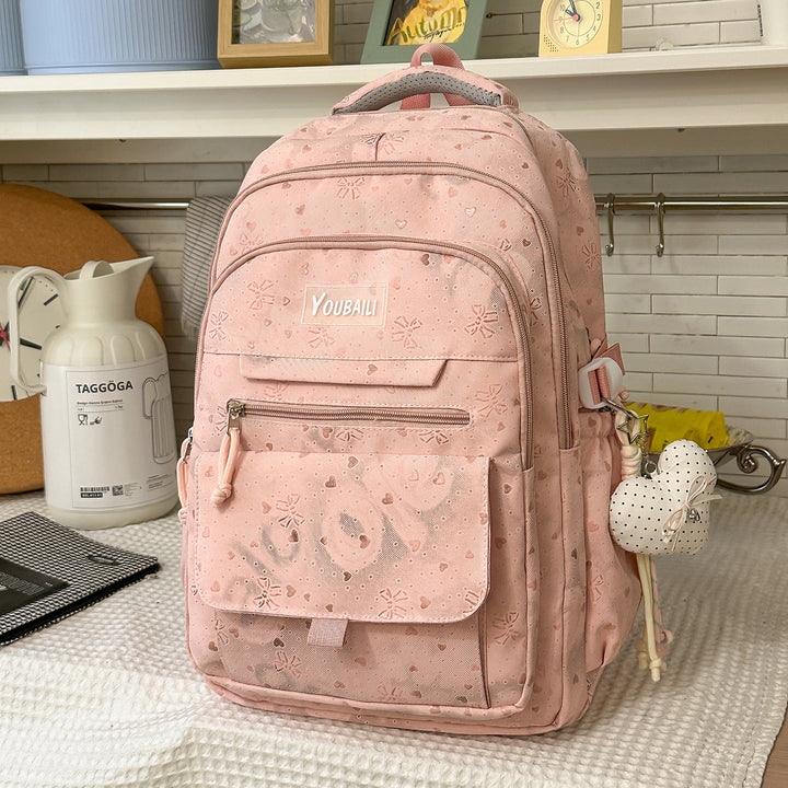 Charming Floral Print Backpack Stornfield